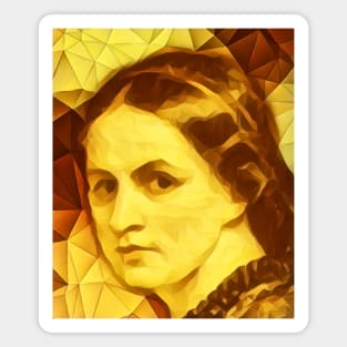 Anne Bronte Golden Portrait | Anne Bronte Artwork 11 Magnet